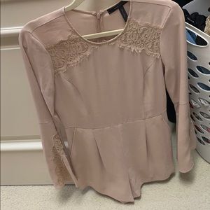 millennial pink romper